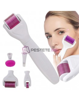 Derma Roller за микроиглена мезотерапия лице,шия и тяло 6в1